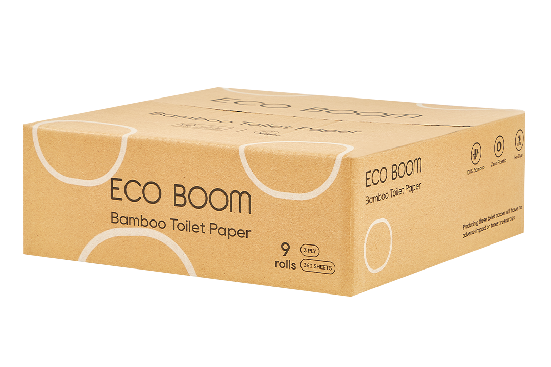 Бамбукова тоалетна хартия, Eco Boom, 9 бр. х 360 къса